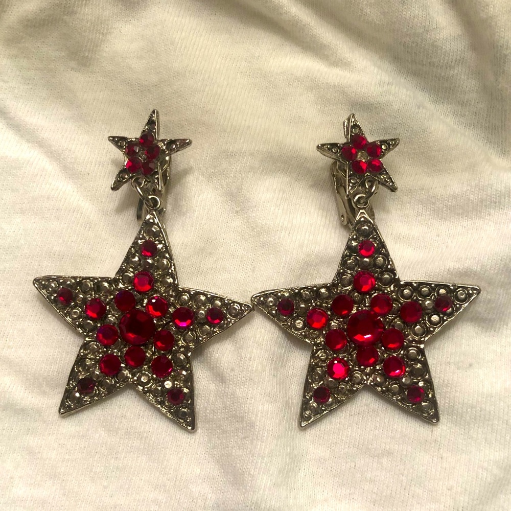 Vintage Star Clip-on Earrings